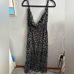 Hollister Black with Flowers Dress